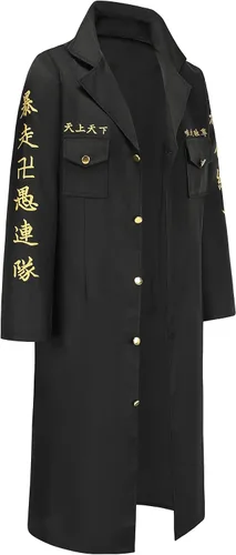 Vista 3 de JYJXCOS Disfraz de Halloween Tokyo Revengers Cosplay chaqueta larga Anime L