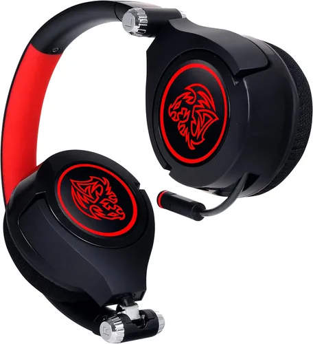 Vista 3 de Tt eSPORTS CRONOS GO Micrófono retráctil Ultimate Light LED Gaming Headset (HT-CRG-ANOEBK-15)