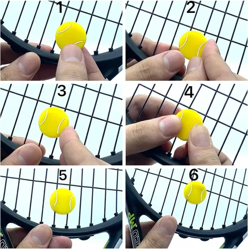 Vista 5 de Tennis Racket Vibration Dampener, Racket String Shock Absorber, Great Tennis Gift