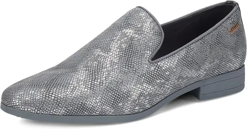 Vista 26 de UUBARIS Mocasines de vestir para hombre de esmoquin, zapatos sin cordones