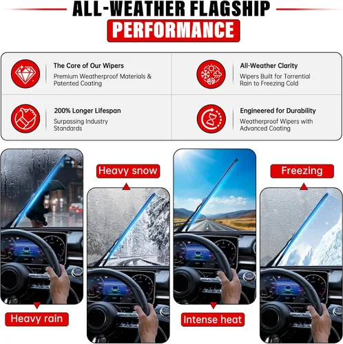 Vista 4 de Juego de limpiaparabrisas de repuesto para Toyota FJ Cruiser 2007-2014, calidad original de fábrica, para mi automóvil, 16, 14, 14, 10 pulgadas