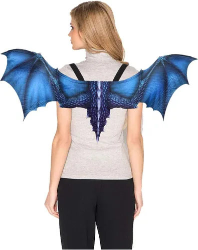 Vista 37 de Himine Alas de dragón no tejidas para adultos Cosplay Props