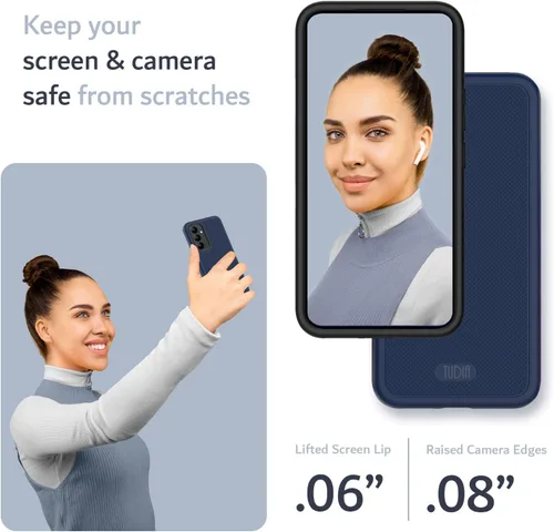 Vista 4 de TUDIA DualShield Grip - Funda protectora para Samsung Galaxy A54 5G (2023), [MergeGrip] de doble capa a prueba de golpes, delgada, de grado militar