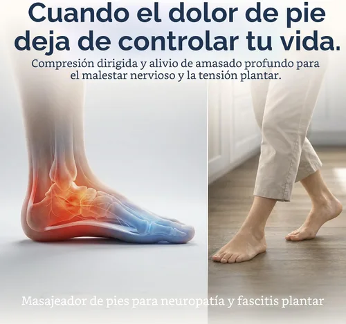 Vista 8 de MIKO máquina masajeadora de pies con amasado profundo, compresión, Shiatsu y calor para fascitis plantar, neuropatía - Se adapta hasta talla 12