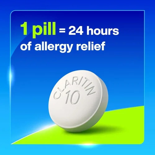 Vista 5 de Claritin Medicamento para la alergia para adultos, pastillas de loratadina sin somnolencia de 10 mg de 24 horas, antihistamínico, 30 tabletas + 1