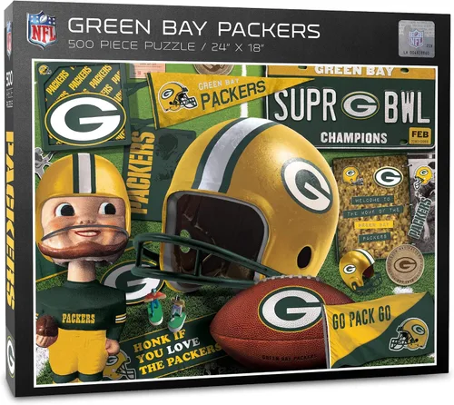 Vista 4 de YouTheFan - Rompecabezas serie retro NFL, 500 piezas