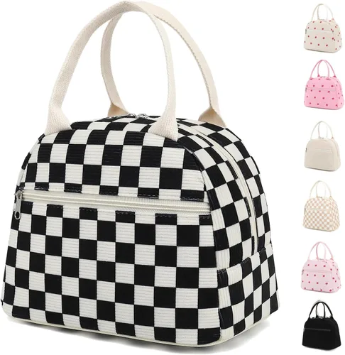 Vista 10 de GYEUKHAM - Bolsa de almuerzo para mujeres, fiambrera para hombres adultos y niños niñas, pequeña y linda, con gran capacidad, bolsa de almuerzo