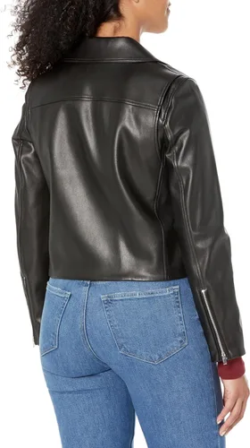 Vista 2 de Theory Chaqueta de moto corta para mujer