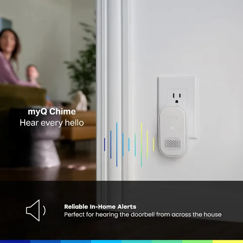 Vista 8 de myQ Smart Access Starter Kit: Secure View™ Smart Lock 3 en 1 + teclado de video para puerta de garaje + kit adaptador + timbre myQ, códigos PIN