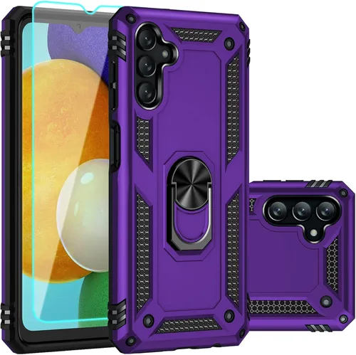 Vista 9 de Funda para Galaxy A13 5G, con protector de pantalla, grado militar, 16 pies, con función de atril magnético, funda protectora para Galaxy A13 5G