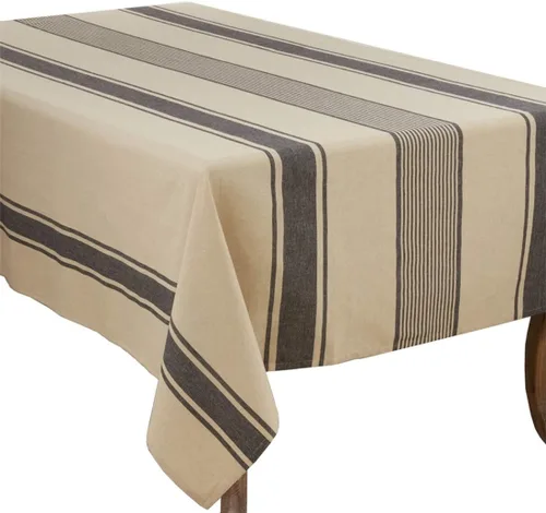 Vista 5 de Fennco Styles Aulaire - Servilletas de tela 100% algodón con diseño de bandas, 20 pulgadas de ancho x 20 pulgadas de largo, juego de 4 servilletas