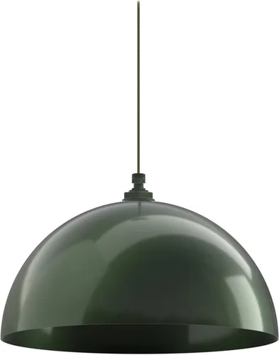Vista 24 de Steel Lighting Co. Melrose - Lámpara colgante Montada en el techo Cúpula redonda de 18 pulgadas Estilo moderno contemporáneo de granja