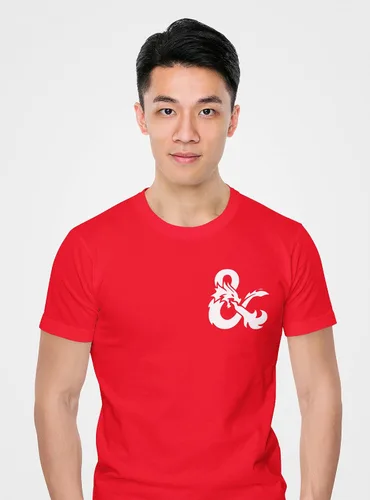Vista 3 de D&D Shirt, Pocket Dragon, DM Shirt, D20 Tshirt Black