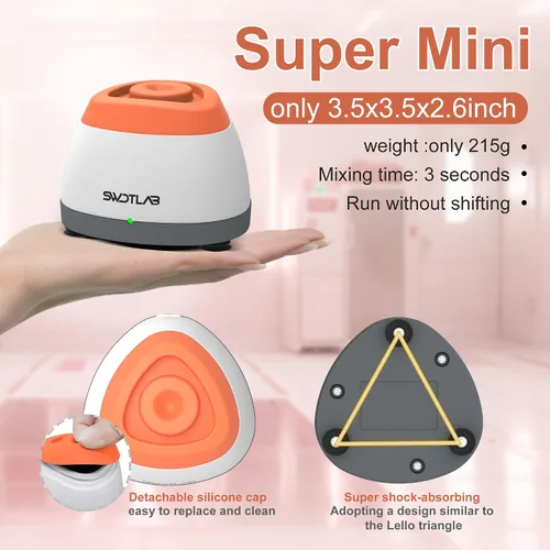 Vista 4 de Vortex - Mezclador de 3500 rpm, agitador de esmalte de uñas, agitador de pegamento y mezclador de pintura para esmalte de gel, pinturas acrílicas