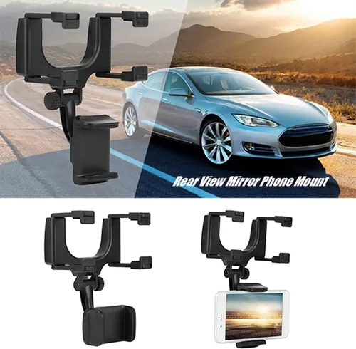 Vista 9 de Clip de agarre universal para espejo retrovisor de coche, soporte universal para teléfono celular para iPhone Samsung HTC GPS Smartphone