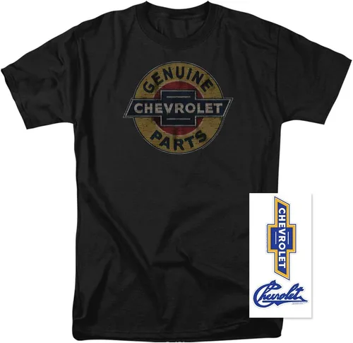 Vista 2 de Chevy Genuine Chevy Parts - Camiseta y calcomanías con letrero envejecido