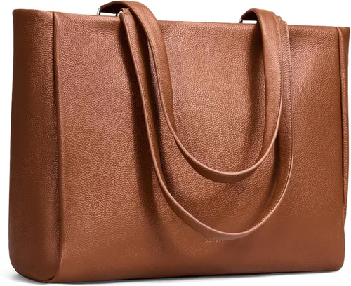 Vista 10 de befen Bolso Tote de Trabajo para Laptop de Cuero Genuino para Mujeres Damas Totes Bolsos de Hombro Carteras Bandolera Bolso de Mano