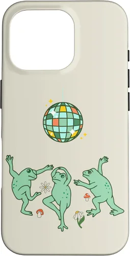 Vista 20 de Funny Frog Disco Dance 70s 80s Groovy Hippie Funky Party Case para iPhone 16