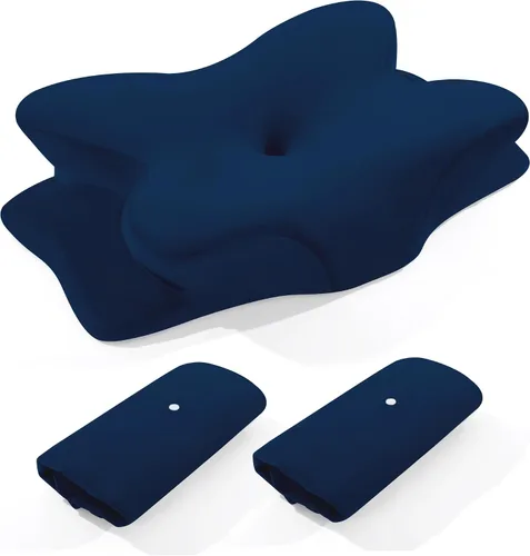 Vista 8 de BALAPET 2 Piezas de Funda de Almohada Cervical de Terciopelo, Funda de Almohada de Elasticidad Suave para Almohada Cervical Ergonómica, Fundas