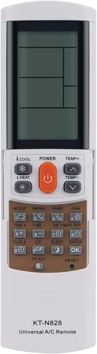 Vista 4 de AULCMEET Reemplazo universal de control remoto de CA compatible con Mitsubishi Carrier Sanyo Daikin Fujitsu Haier LG York Midea Panasonic Sharp
