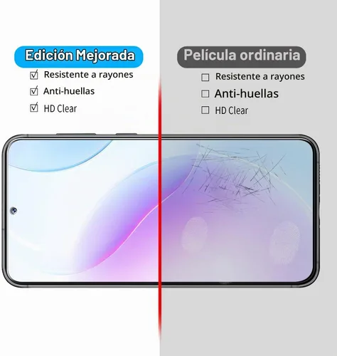Vista 4 de Slanku Paquete de 3 protectores de pantalla para Samsung Galaxy S23 Plus Transparente
