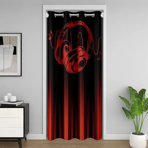 Vista 8 de Feelyou Math Equation - Cortina de puerta (1 panel, 34 x 80 pulgadas)