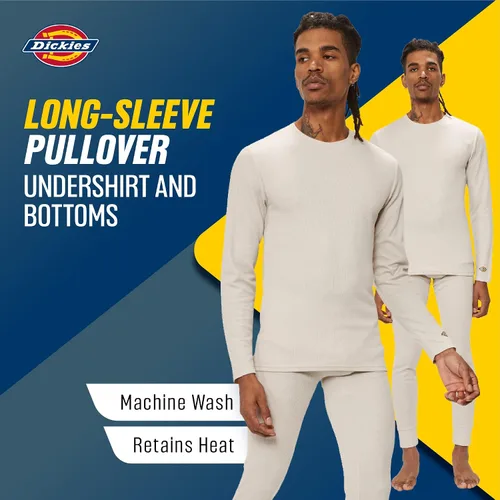 Vista 4 de Dickies Conjunto de ropa interior térmica Long Johns para hombre juego de capa base de 2 piezas para clima frío para hombre
