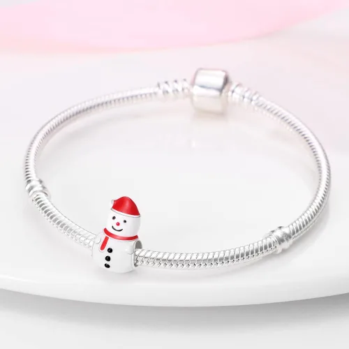 Vista 2 de TINSLO Christmas Theme Charm fits Pandora Bracelets, 925 Sterling Silver Pendant for Women Girls Christmas Gifts for Women Charm for Bracelet and