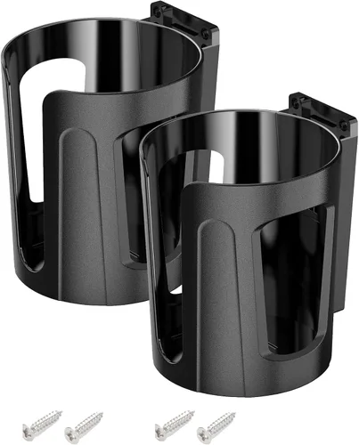 Vista 8 de Large Cup Holder Wall Mount, Heavy Duty Plastic Drink Holder