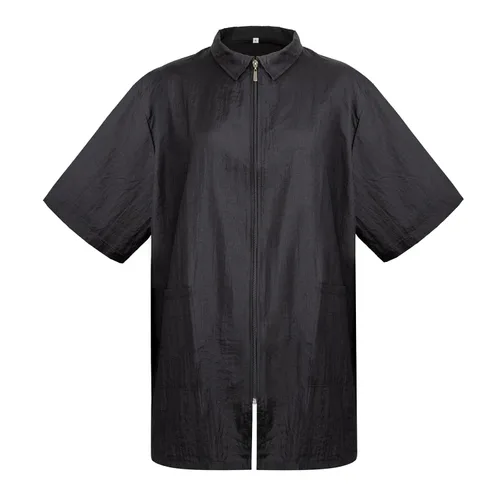 Vista 3 de TOPTIE Chaqueta de nylon impresa aduana de la cremallera del corte de pelo del peluquero del peluquero del peluquero del peluquero del peluquero