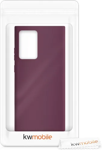 Vista 7 de kwmobile Funda compatible con Samsung Galaxy Note 20 Ultra - Funda protectora de silicona TPU suave y delgada - Violeta burdeos