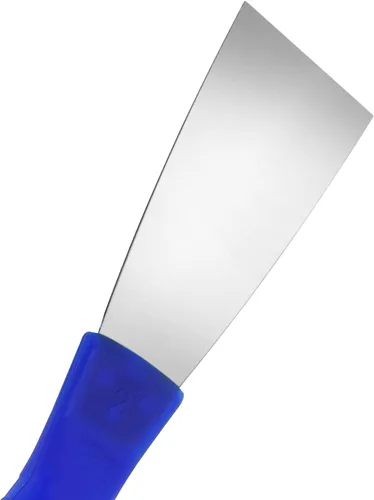 Vista 3 de Cuchillo de masilla, raspador de metal de 2 pulgadas, cuchillos de mango de plástico para paneles de yeso, calcomanías, papel de pared, parches