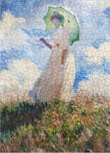 Vista 7 de MyPuzzle Claude Monets Suzanne Hoschedé 1886 - Rompecabezas prémium de 100 piezas para adultos