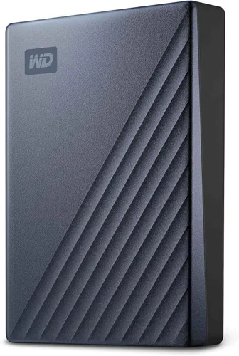 Vista 12 de WD 2TB My Passport Ultra, Azul, Disco Duro Externo Portátil, software de respaldo con defensa contra ransomware y protección por contraseña, USB-C