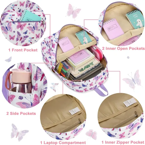 Vista 3 de CAMTOP Mochila preescolar para niños, mochila de jardín de infantes, mochila escolar, M