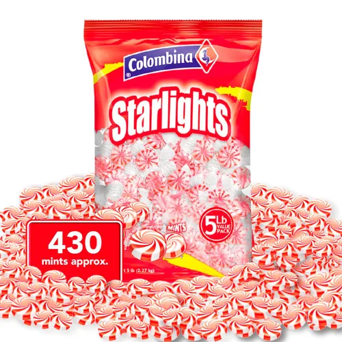 Vista 10 de Colombina Starlight Mints - Caramelos duros de menta, envueltos individualmente, sabor a menta, 430 unidades (80 onzas)