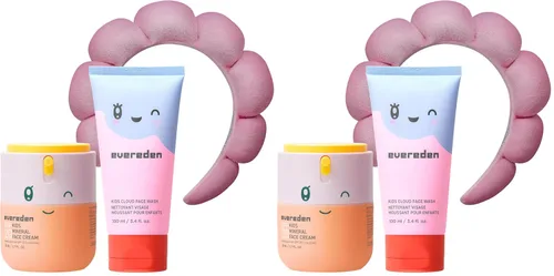 Vista 9 de Kids Happy Morning DUO: paquete de cuidado de la piel limpio y vegano para niños Cuidado de la piel Cloud Face Wash + SPF 20 Mineral Face Cream