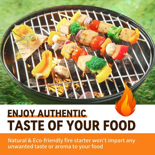 Vista 2 de Realcook - Iniciador de fuego natural para fogatas: iniciadores para todo clima - iniciadores de carbón sin olor para parrilla Hoguera Chimeneas