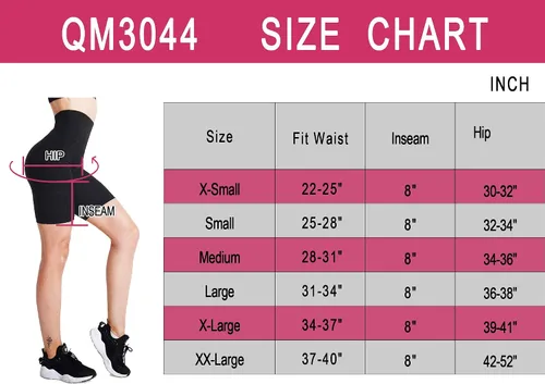 Vista 4 de CADMUS Paquete de 3 pantalones cortos de entrenamiento de cintura alta para mujer de 8 pulgadas, pantalones cortos de yoga con dos bolsillos
