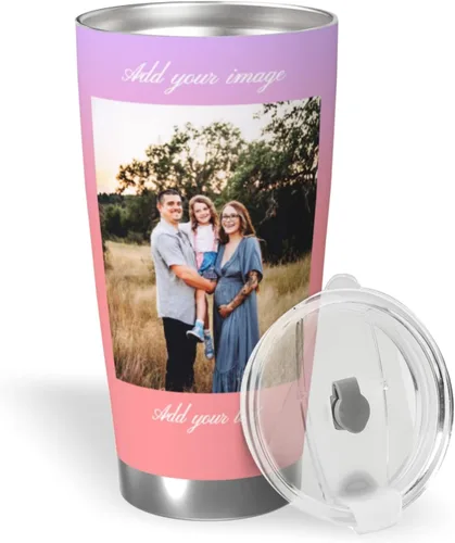 Vista 12 de Vaso personalizado personalizado con foto texto imagen regalo en el día del padre, cumpleaños para papá, marido, abuelo, taza de café aislada
