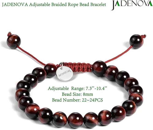 Vista 3 de JADENOVA - Brazalete de piedras de yoga para parejas