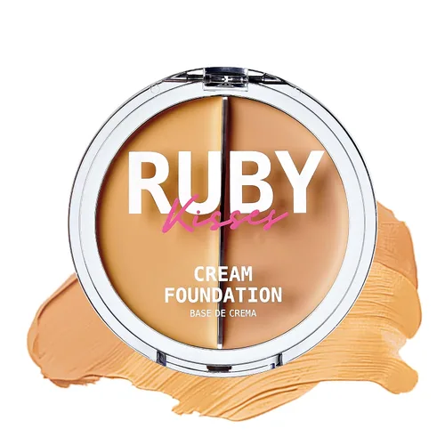 Vista 16 de Ruby Kisses 3D Face Creator - Base y corrector en crema, 12 horas de duración, cobertura media a completa, no grasa, ideal para maquillaje y paleta