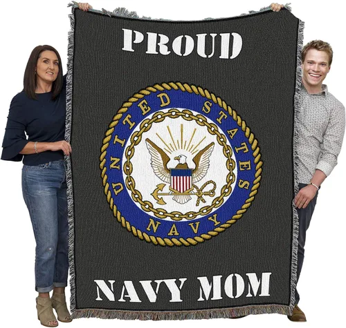 Vista 25 de Pure Country Weavers PCW - Manta fuerte de la Marina de los Estados Unidos, manta militar de regalo, tejida de algodón, fabricada en los Estados