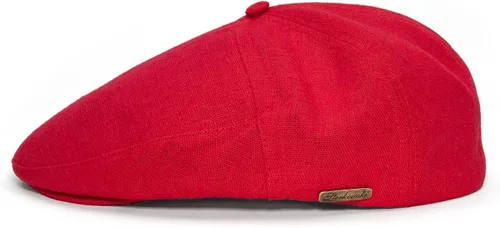 Vista 9 de Sterkowski Swede Cap Gorra plana 100% lino para hombres y mujeres Gorra de verano súper aireada de 5 paneles sin forro Negro