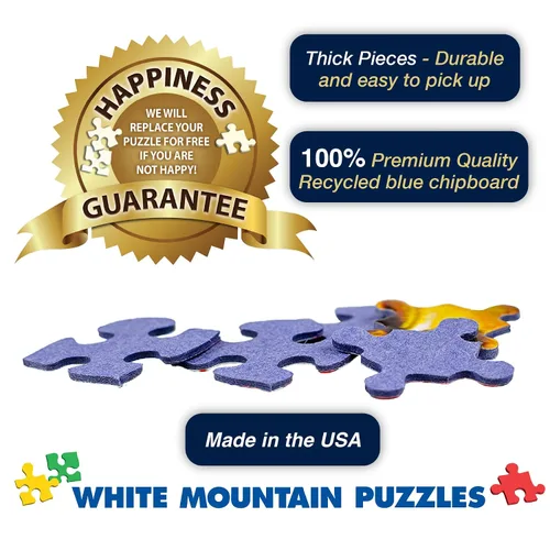Vista 6 de White Mountain Rompecabezas de 500 piezas de verano con velero y océano, con piezas grandes, regalo para adultos y personas mayores de 18 x 24