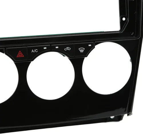 Vista 7 de Qiilu Accesorios interiores Panel de control de consola central Kit de cubierta de panel de control doble DIN para panel de navegación Android