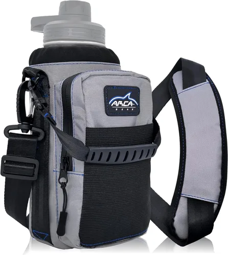 Vista 11 de Arca Gear Hydro Carrier - Bolsa pequeña de 32 onzas para botella de agua aislada con asa de transporte, correa para el hombro, cartera y dos bolsas
