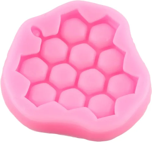 Vista 5 de ZiXiang Bumble Bee - Molde de silicona para fondant, moldes de colmena de abeja, moldes de chocolate para cupcakes, decoración de pasteles