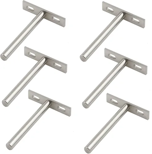 Vista 20 de Antrader Soporte de Estante Flotante Negro, 4 Piezas Soportes Ocultos de Estante de 2 Pulgadas Soporte Ciego de Estante Soportes Ocultos