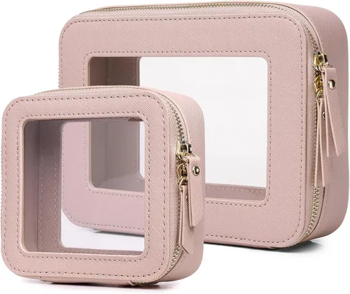 Vista 13 de Bolsa de maquillaje transparente (negro L)